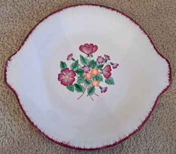 🍽 Assiette décors fleuris Moulin des Loups
