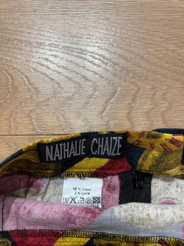 Superbe Jupe vrai vintage Nathalie Chaize 🌸 34 XS - photo numéro 4