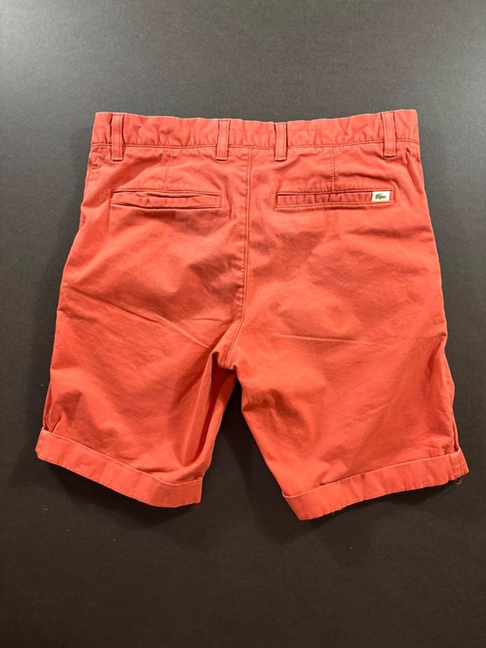 Short Lacoste Rose / Corail Taille 40 - photo numéro 7