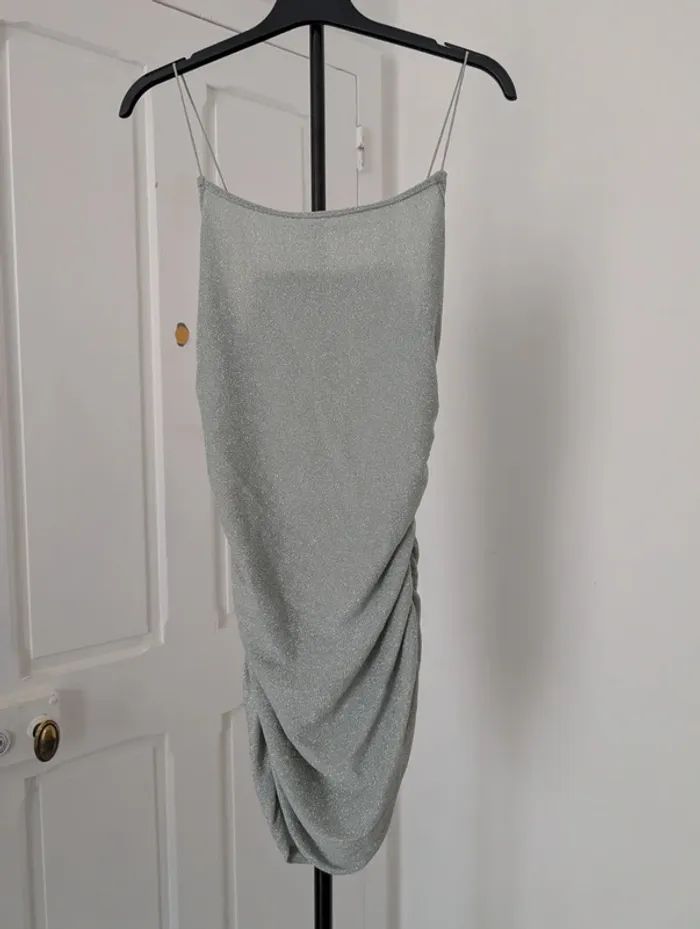 Robe vert sauge scintillante T.M (petit) - photo numéro 4