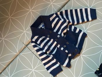 Gilet marin chaud bébé 9 mois