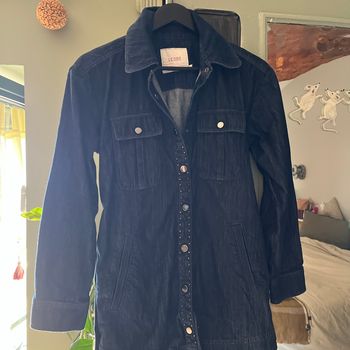 Veste en jean longue