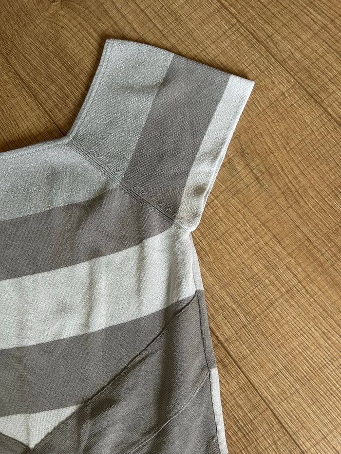 Robe grise et argentée à manches courtes Morgan taille M TBE (taille petit) - photo numéro 9