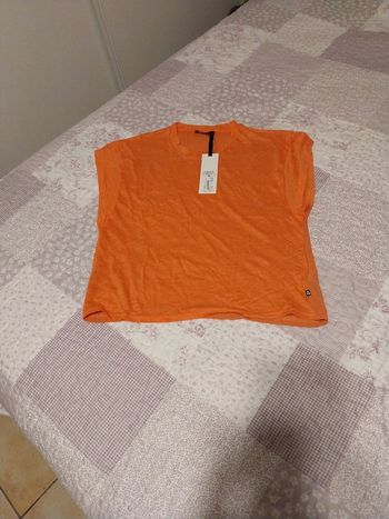 Tee shirt le temps des cerises taille M corail