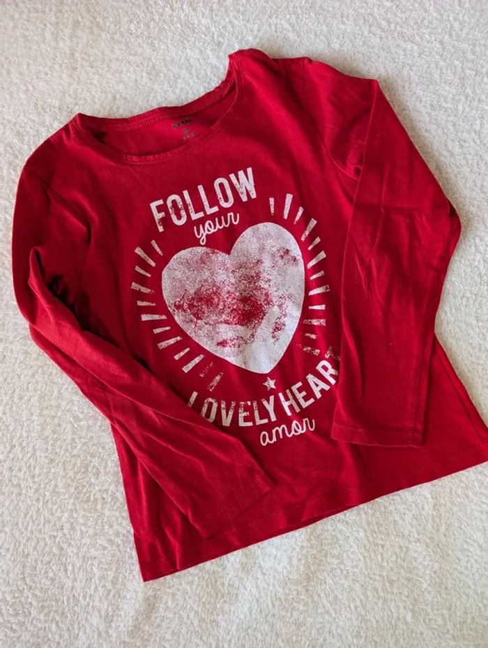 🌟 T-shirt Kiabi - 8 ans - photo numéro 2