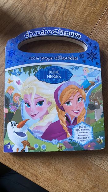 Livre avec pages effaçables La Reine Des Neiges