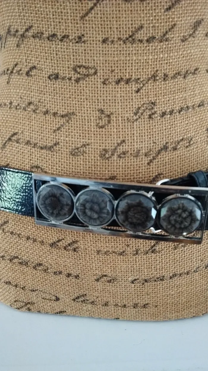 Ceinture noire quatre ronds 90 cm - photo numéro 4