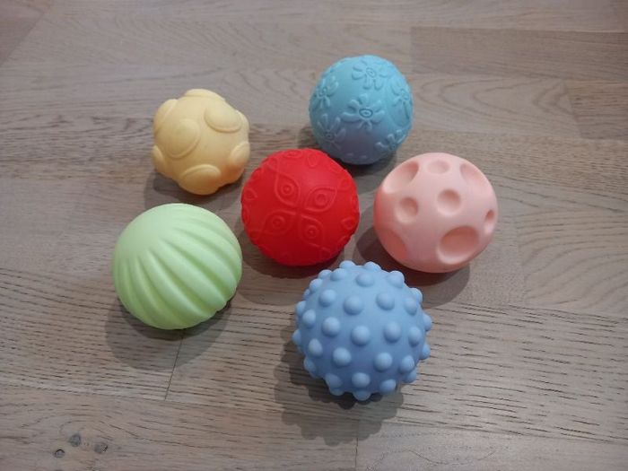 Lot de 6 balles sensorielles