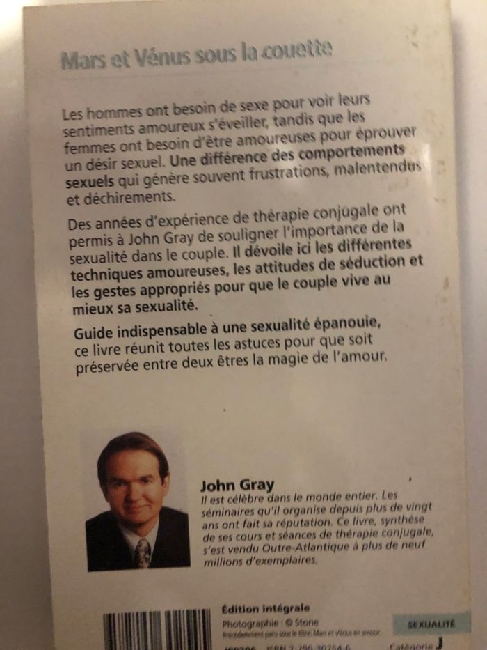 Livre Mars et Vénus sous la couette John Gray - photo numéro 2