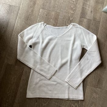 Pull blanc taille 34