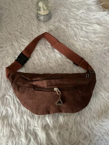 Sac banane en velours côtelé neuve