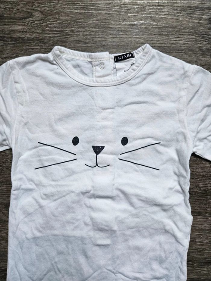 Pyjama blanc taille 24 mois - photo numéro 2