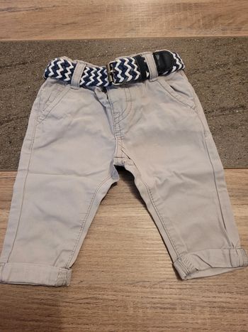 Pantalon avec ceinture - gemo 3 mois