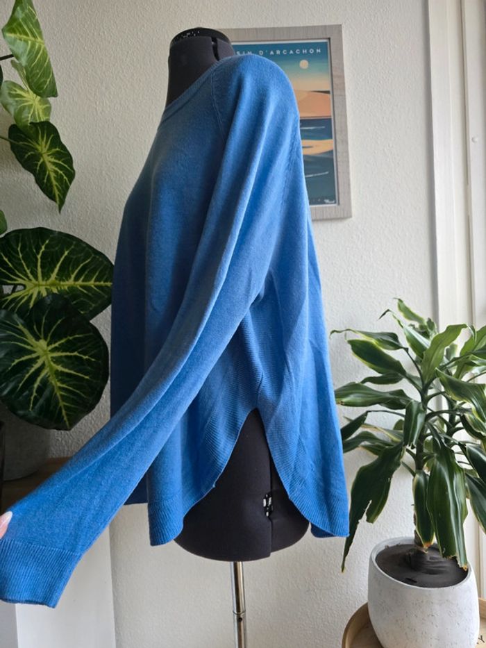 Pull bleu col rond avec ouverture sur les côtés -Primark - taille L - 40 - photo numéro 2