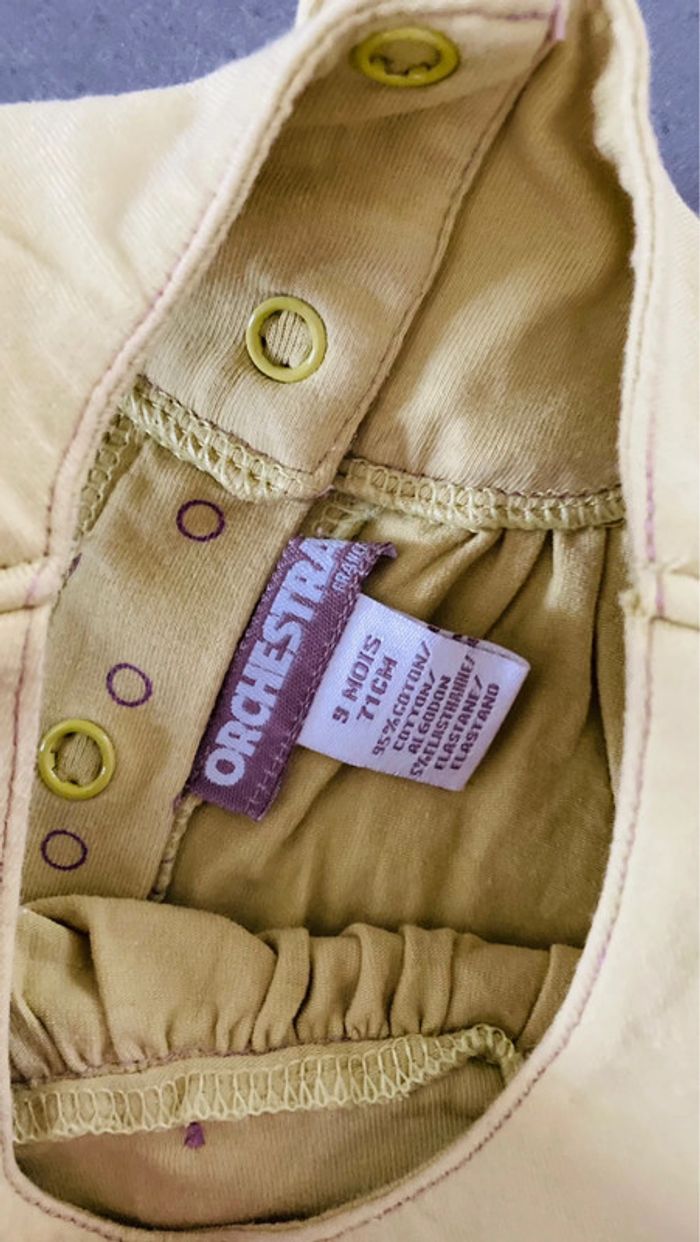 Lot ensemble barboteuse Combishort short vêtement été bébé fille 6 mois - photo numéro 13