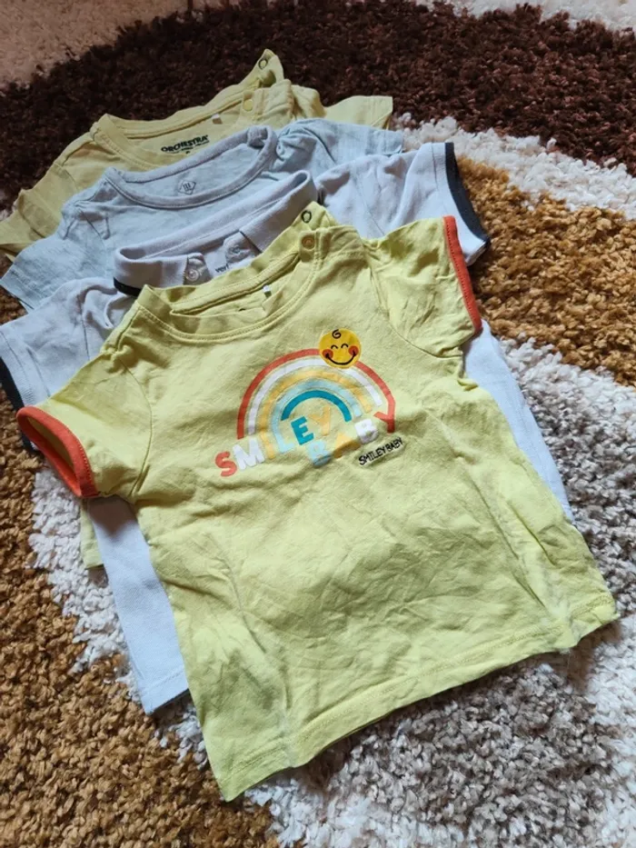 Lot 8 t-shirts manches courtes et chemise - photo numéro 5