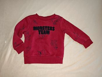 Pull Monsters Team Tape à l'oeil 2 ans