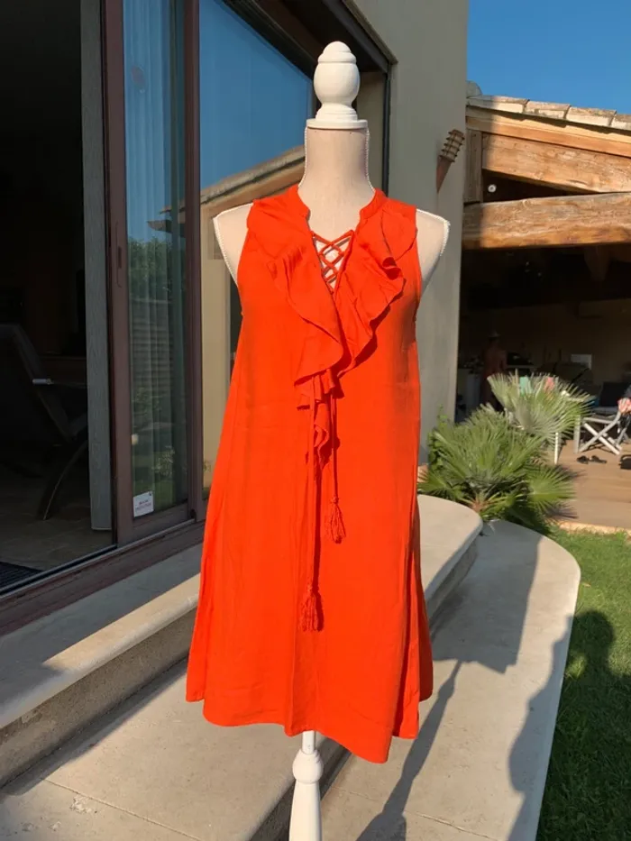 Robe Les Petites orange taille M - photo numéro 2