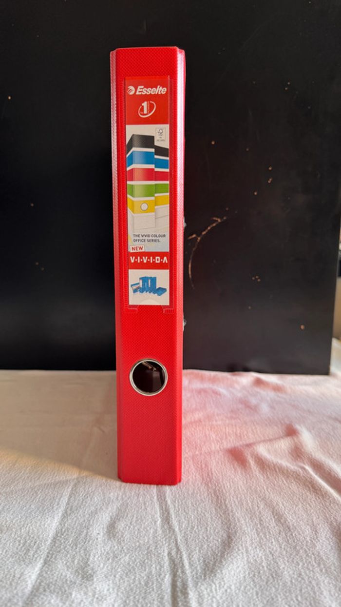 Classeur à levier Esselte Rouge - photo numéro 2