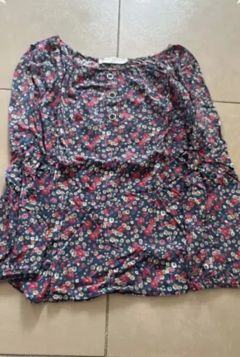 Chemisier à fleur mini mignon Paris taille 8 ans
