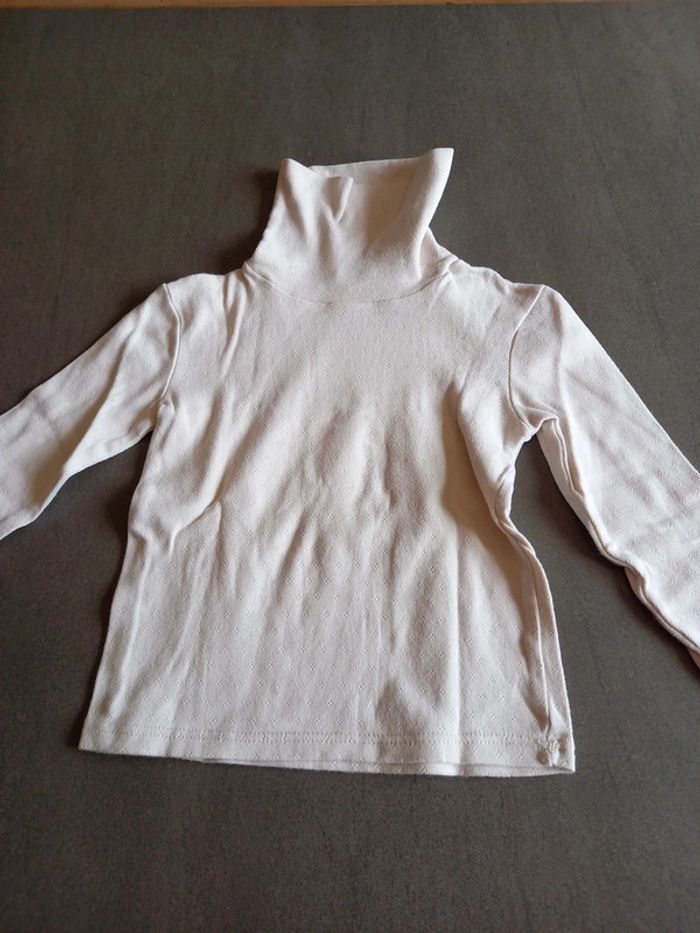 Sous pull crème 5 ans Okaidi