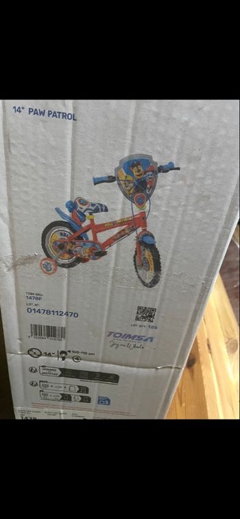 Vélo la Pat’Patrouille 14 pouces