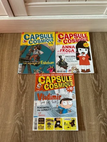 Lot 12 magazines Capsule Cosmique – avec numéros rares et spéciaux