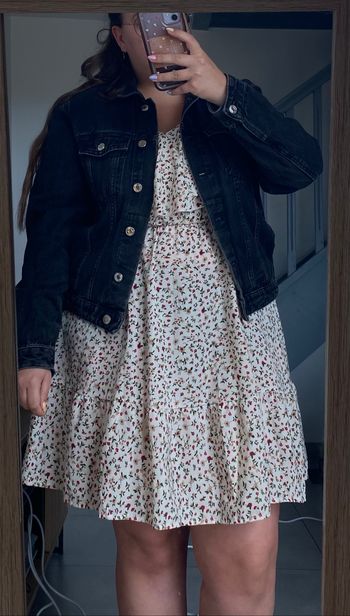 Veste en jean noir