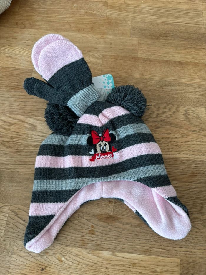 Bonnet + moufle Minnie Disney