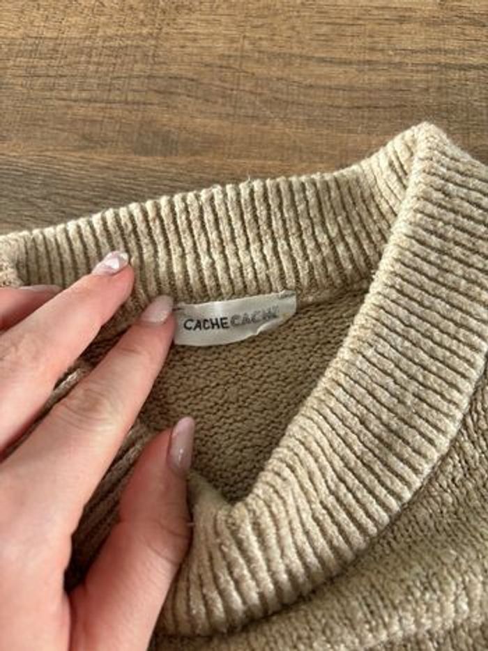 Pull beige Cache Cache - Taille XS - Très bon état - photo numéro 4