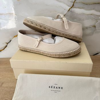Paire d’espadrilles Sézane Mariana lin. Pointure 39. Neuve.