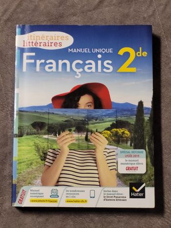 Itinéraires littéraires Français 2de Éd. 2019 - Livre élève Par Olivier Achtouk