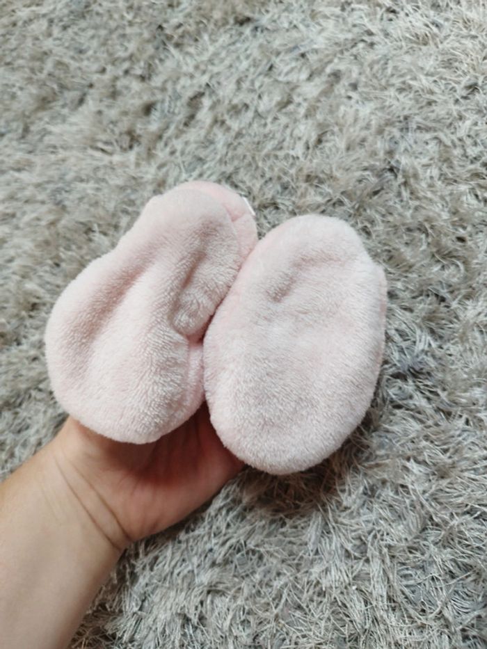 Joli petit chausson bébé fille couleur rose - photo numéro 4