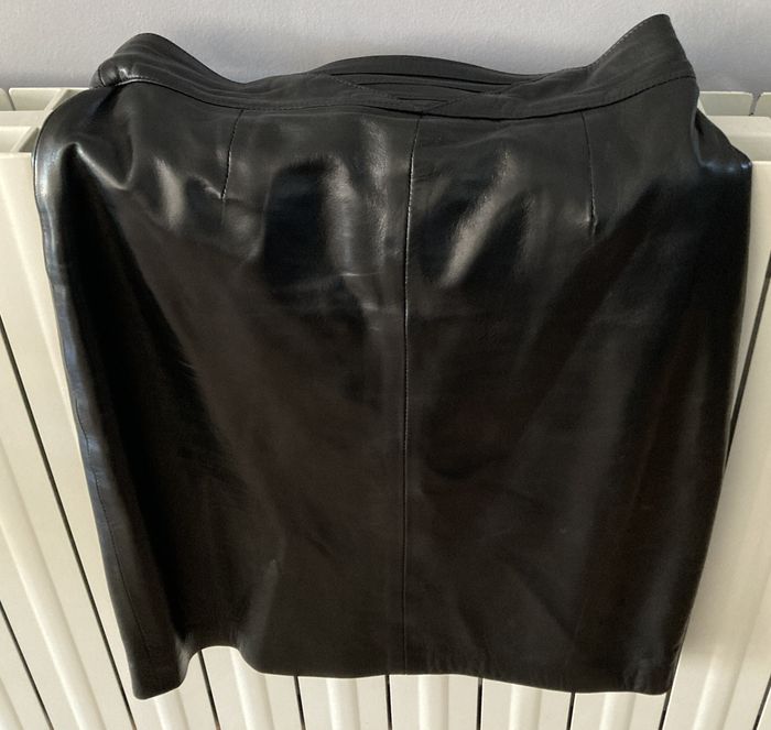 Jupe en cuir - Marcorium - Vintage années 80