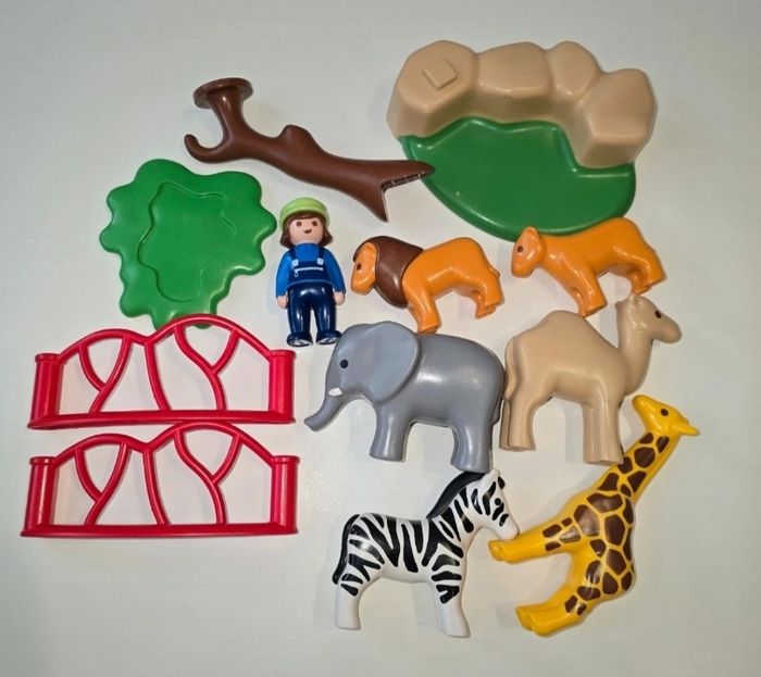 123 playmobil les animeaux de la jungle avec dresseuse - photo numéro 2