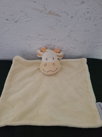 Doudou Vache Amtoys - Jaune orange