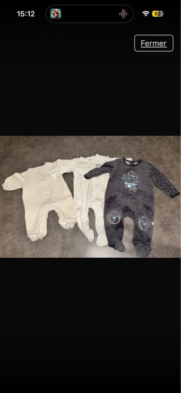 Lot pyjamas taille 12 mois bébé fille