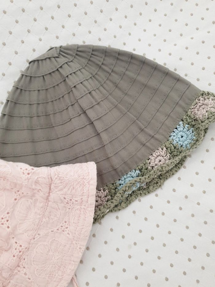 2 chapeaux bebe fille - photo numéro 3