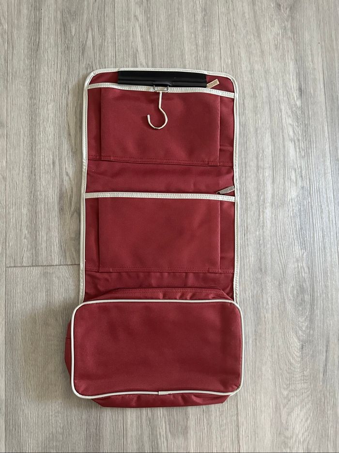 Trousse de toilette pliable bordeaux Interlude Vintage - photo numéro 2