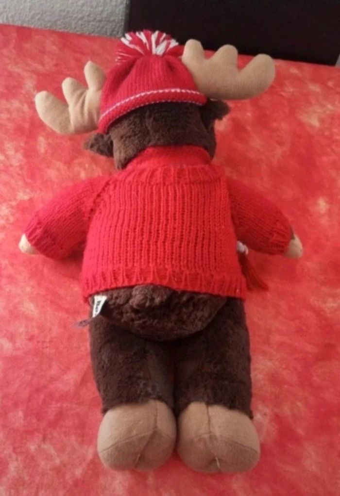 Cerf, élan, rennes noël hiver The Bear Factory, 45 cm - photo numéro 3