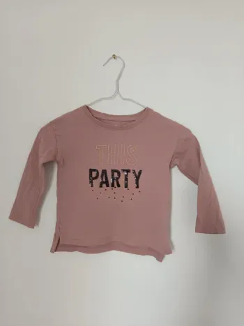 Top haut t-shirt manches longues fille rose Kiabi taille 3 ans