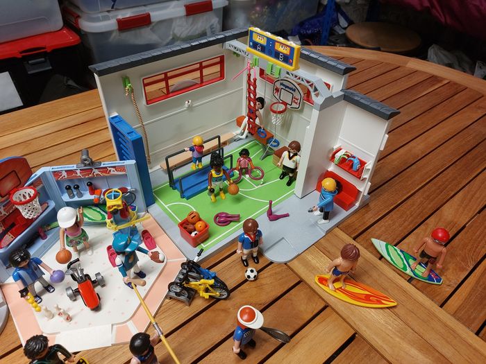 Lot playmobil gymnase boutique et salle de sport - photo numéro 4