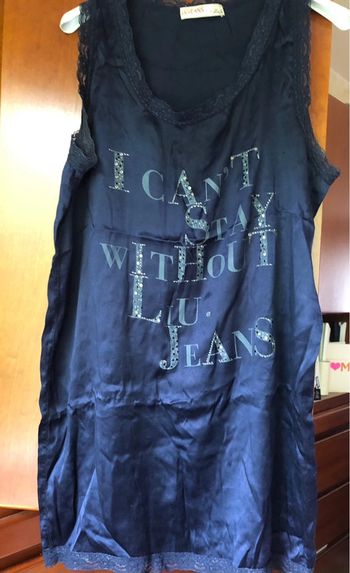 Top bleu en soie 38 Liu Jo