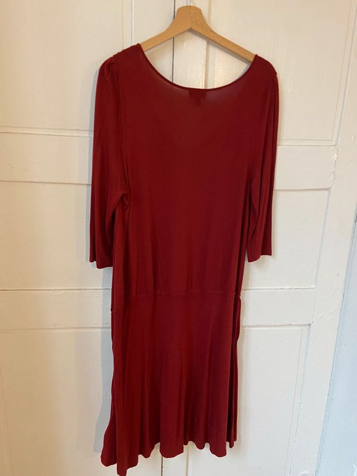 Robe fluide jersey bordeaux Cyrillus taille M neuve - photo numéro 3