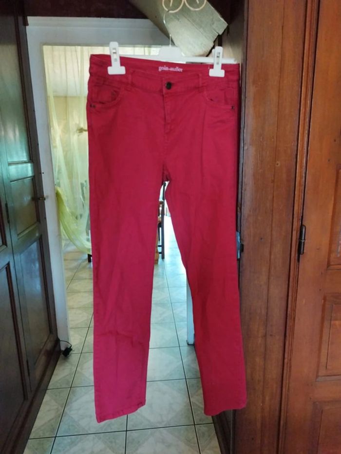 Jeans bordeaux droit Grain De Malice L/40