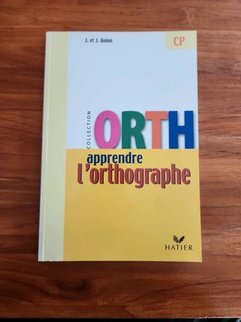 Livre : Apprendre l'orthographe