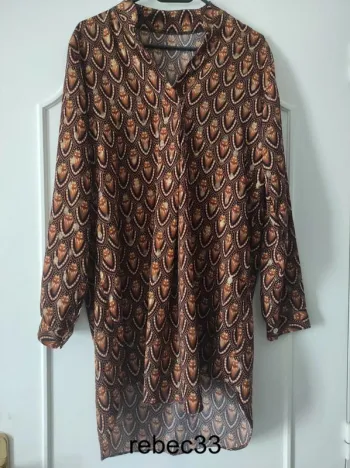 Robe Tunique imprimer manches longues