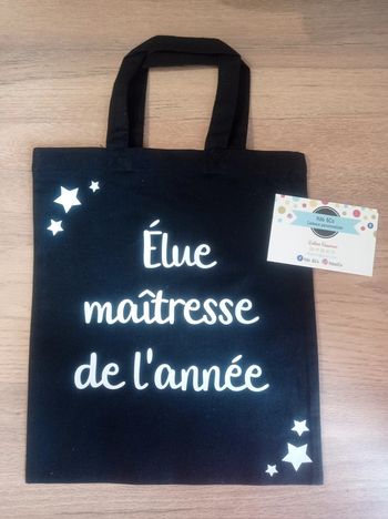 Petit sac en tissus élue maîtresse de l'année