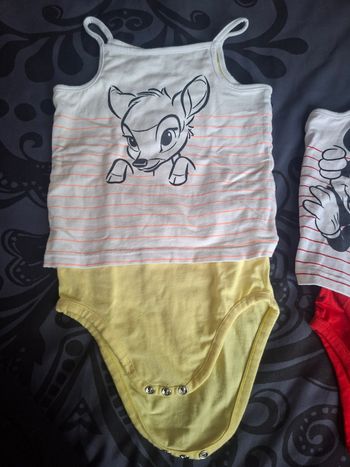 Lot de 2 bodies disney