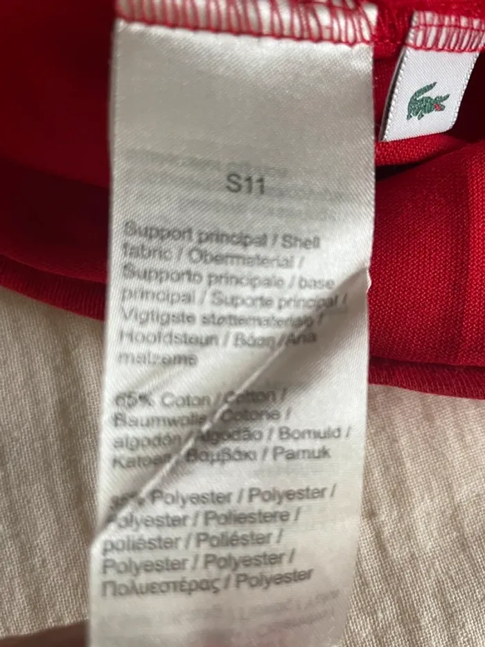 Tee-shirt rouge Lacoste sport - photo numéro 4